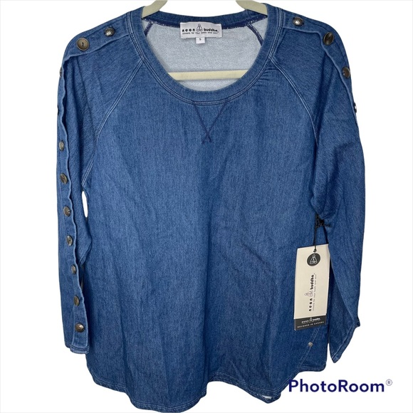 NWT‎ Neon Buddha Indigo Dawn Tunic Top S - Picture 1 of 7